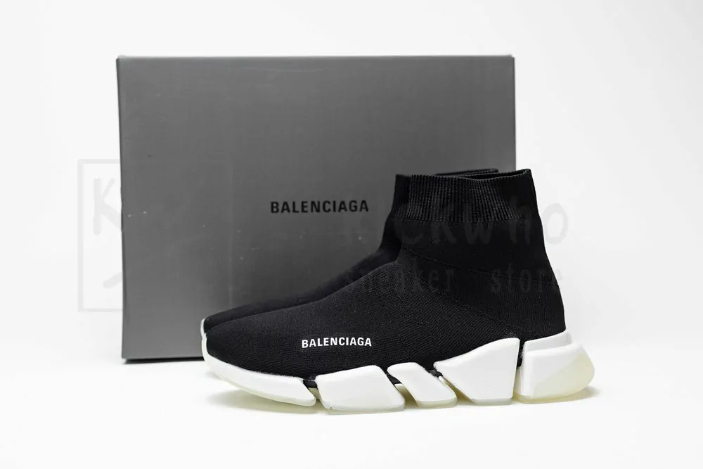 Balenciaga Wmns Speed 2.0 Sneaker 'Black White' - Image 5