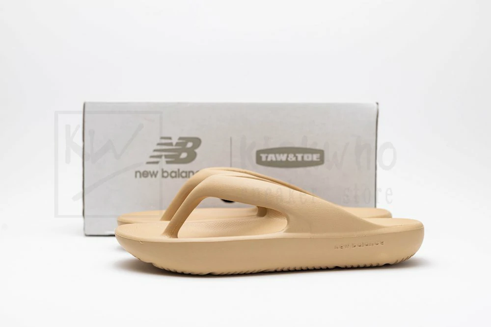 Taw & Toe x New Balance Slipper Apricot - Image 5