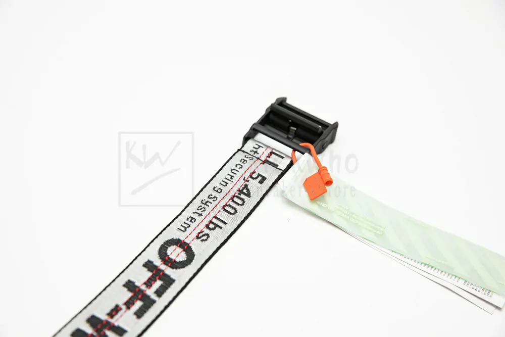 Off-white Industrial Belt Light Grey/Black - Image 5