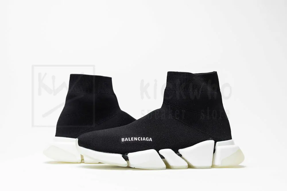 Balenciaga Wmns Speed 2.0 Sneaker 'Black White' - Image 6