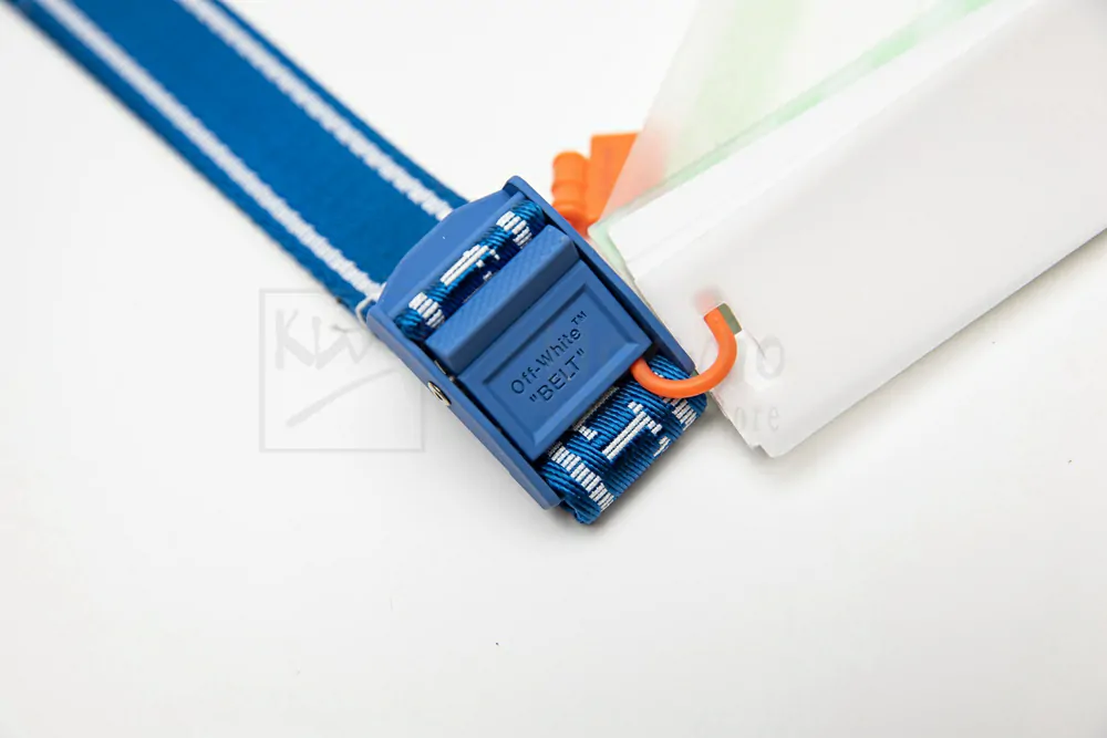 Off-white Industrial Belt Dark Blue - Image 6