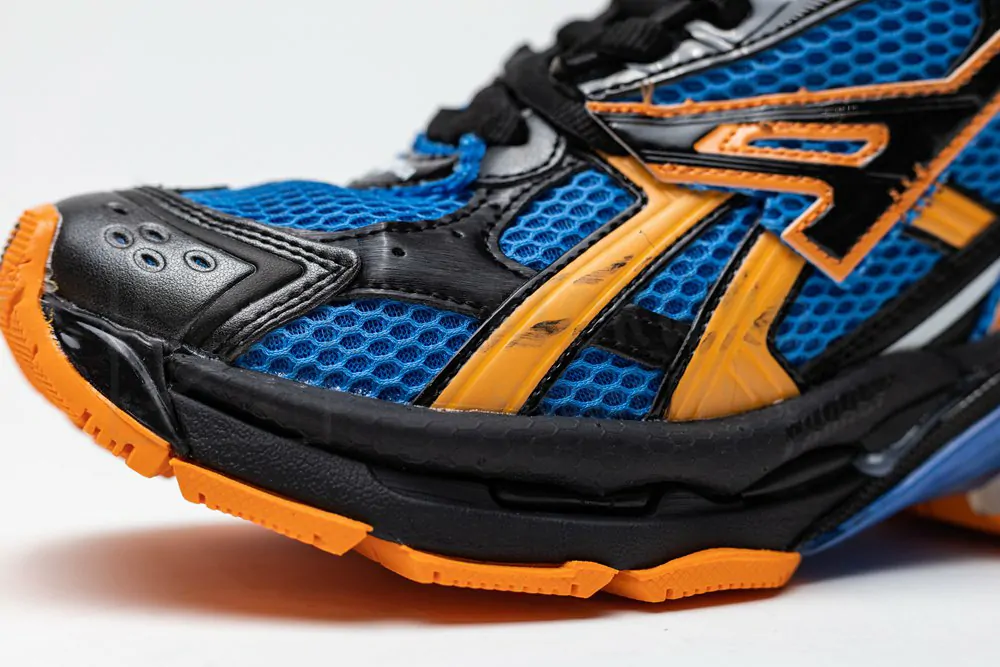 Balenciaga Runner Sneaker Blue Orange - Image 8