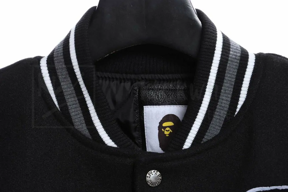 Bape Logo Baseball Jacket - Image 8
