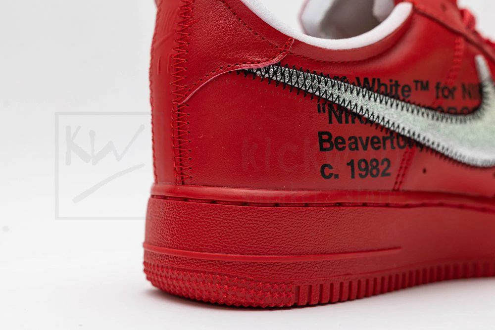 Off-White x Air Force 1 Low Red - Image 9