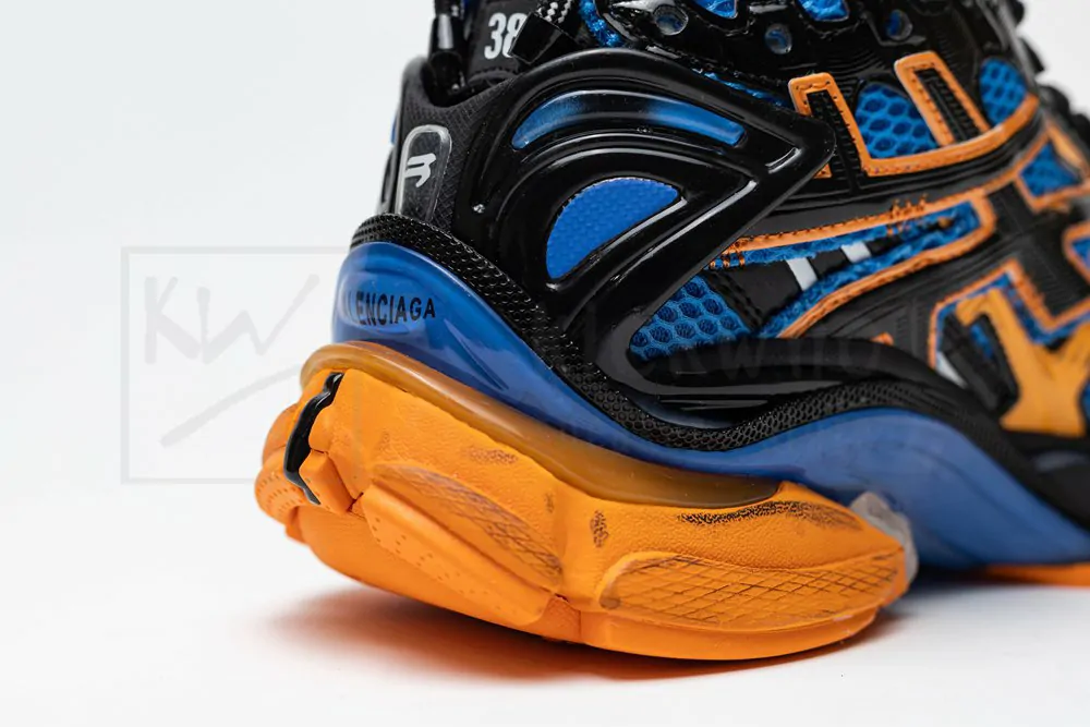 Balenciaga Runner Sneaker Blue Orange - Image 9