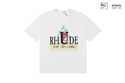 Rhude Sunset Sailing T-Shirt White