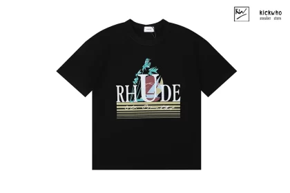 Rhude Sunset Sailing T-Shirt Black