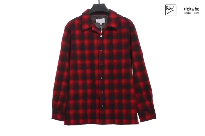 MAISON MARGIELA Checkered Shirt Red-black