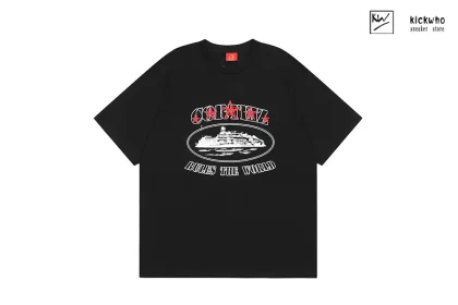 Corteiz Five Star Printing T-Shirt Black