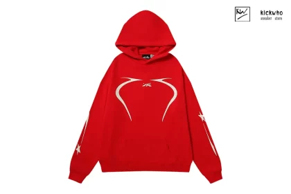HELLSTAR Printing Hoodie Red