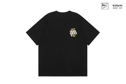 Anti Social Social Club Scratch Printing T-Shirt Black