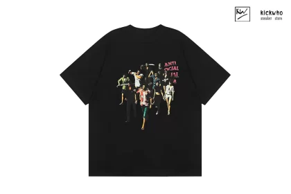 Anti Social Social Club Young Men and Women T-Shirt Black