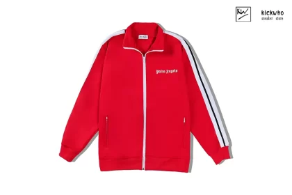 Palm Angels Side Striped Suit Jacket Red