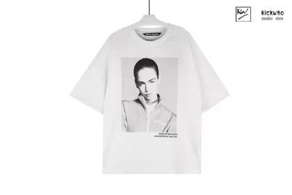 Palm Angels Portrait Photos T-Shirt White