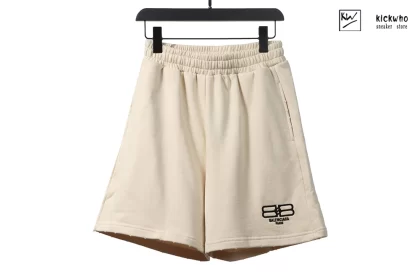 Balenciaga Flame Logo Shorts Black