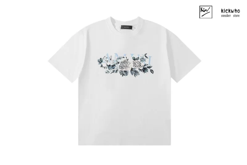 Amiri Flower Printing T-Shirt White