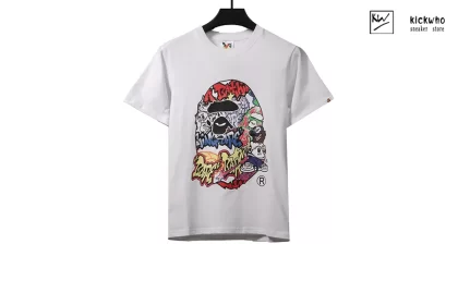 BAPE Graffiti Print T-shirt White