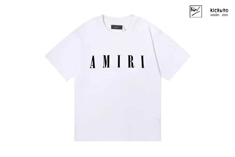 Amiri Logo T-Shirt White black