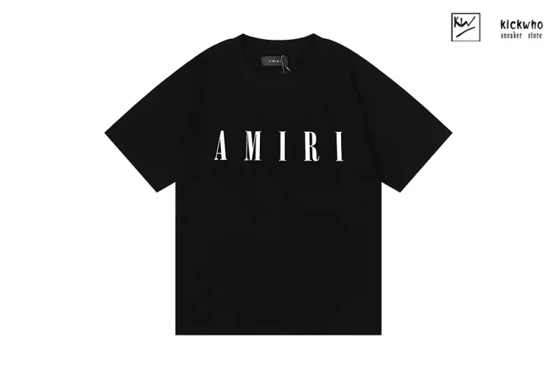 Amiri Logo T-Shirt Black white
