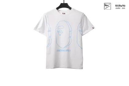BAPE Sketching Ape Head T-shirt White