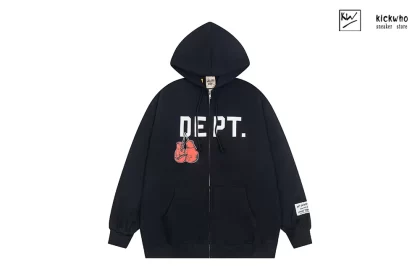 GALLERY DEPT Boxing Glove Zippered Hoodie Black