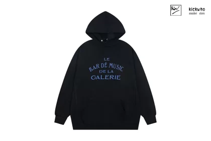 GALLERY DEPT MUSIC BAR Logo Hoodie Black