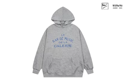 GALLERY DEPT MUSIC BAR Logo Hoodie Grey