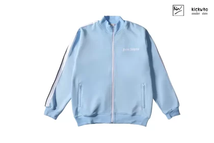 Palm Angels Side Striped Suit Jacket Light Blue