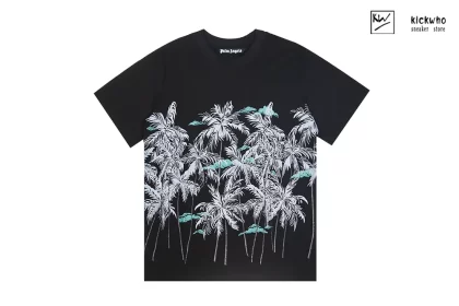 Palm Angels Pueraria Plant T-Shirt Black