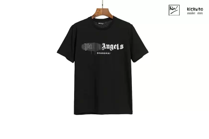 Palm Angels Spray Letter T-Shirt Black