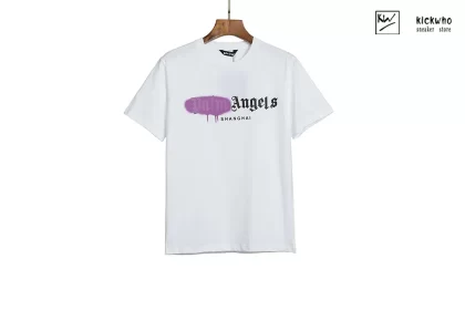 Palm Angels Spray Letter T-Shirt White