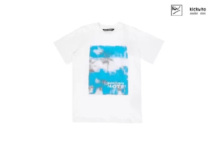 Palm Angels Graffiti Scenery T-Shirt White