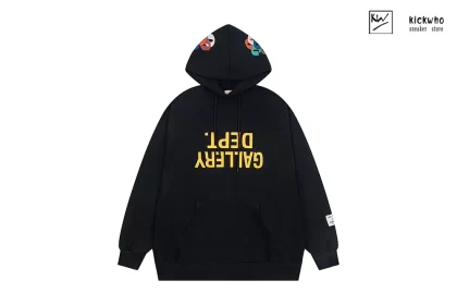 GALLERY DEPT Inverted Letter Hoodie Black