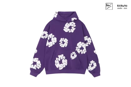 DENIM TEARS Printing Suit Hoodie Purple