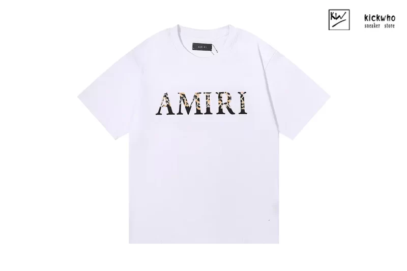 Amiri Leopard Logo T-Shirt White