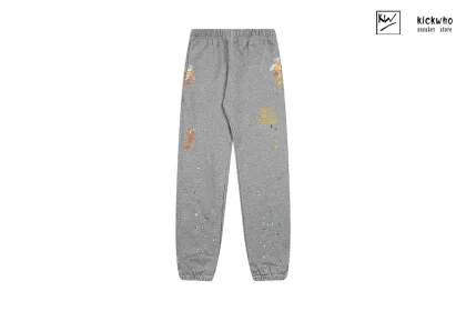 GALLERY DEPT Splash ink Letter Pants Light gray