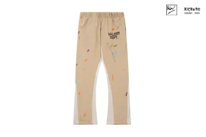 GALLERY DEPT Splash ink Patchwork Pants Khaki