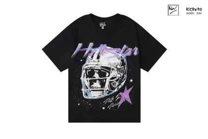 HELLSTAR Skull Helmet T-Shirt Black
