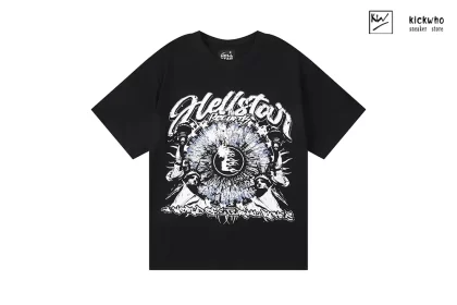 HELLSTAR Side Faced Goddess T-Shirt Black