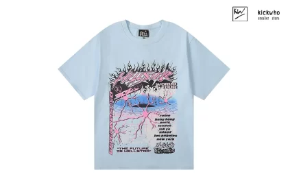 HELLSTAR Originality Logo T-Shirt Blue