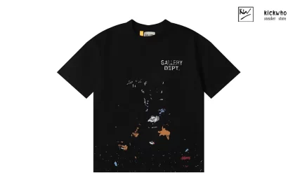 GALLERY DEPT Speckle Gradient Logo T-Shirt Black
