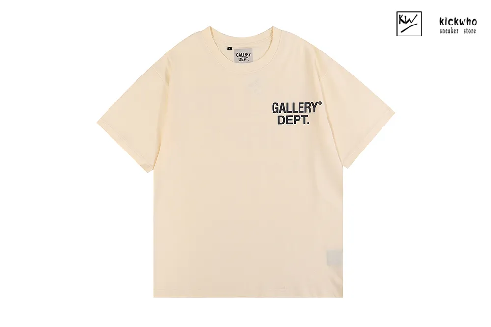 GALLERY DEPT Basic Logo T-Shirt Beige