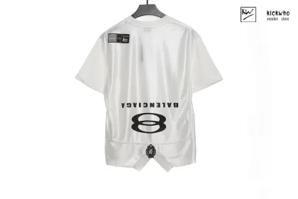 Balenciaga Embroidered Jersey T-shirt White