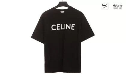 Celine Logo T-shirt Black