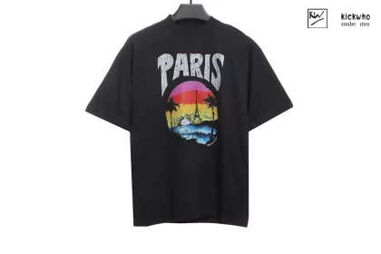 Balenciaga Sunset Beach Tower T-shirt Black