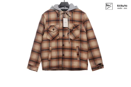 Celine Checkered Hooded shirt