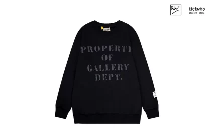 GALLERY DEPT Destroy Letters Crewneck Black