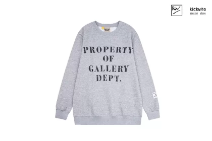 GALLERY DEPT Destroy Letters Crewneck Grey
