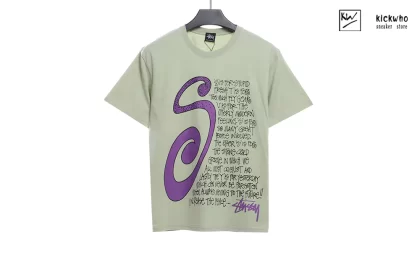 Stussy Mosquito incense pattern T-shirt Green