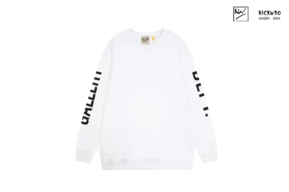 GALLERY DEPT Printed Logo Crewneck White